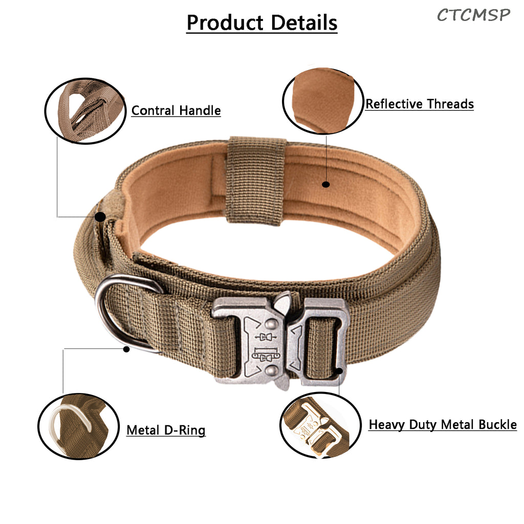 CTCMSP Pet Dog Collar Adjustable Training Nylon Dog Collar for Small Medium Large